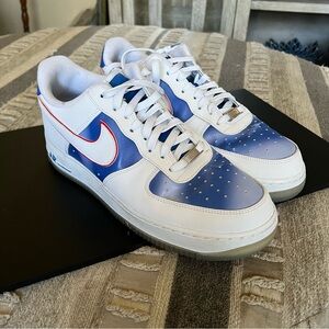 NIKE • AF1 Low White Pacific Blue
